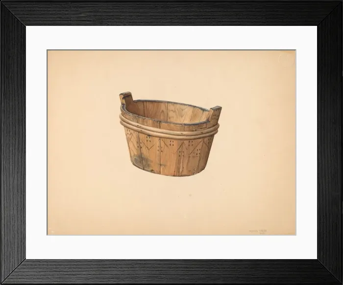 Framed Print : Butter Firkin, 1939. Creator: Orison Daeda Framed Print : Butter Firkin, 1939. Creator: Orison Daeda