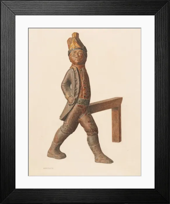 Framed Print : Andiron, c. 1942. Creator: Isidore Danziger Framed Print : Andiron, c. 1942. Creator: Isidore Danziger