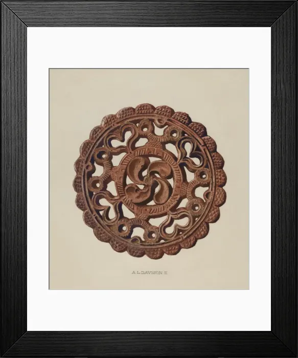 Framed Print : Trivet, 1935 / 1942. Creator: Austin L. Davison Framed Print : Trivet, 1935 / 1942. Creator: Austin L. Davison