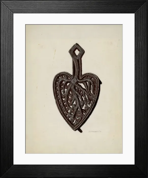 Framed Print : Iron Stand, 1939. Creator: Austin L. Davison Framed Print : Iron Stand, 1939. Creator: Austin L. Davison