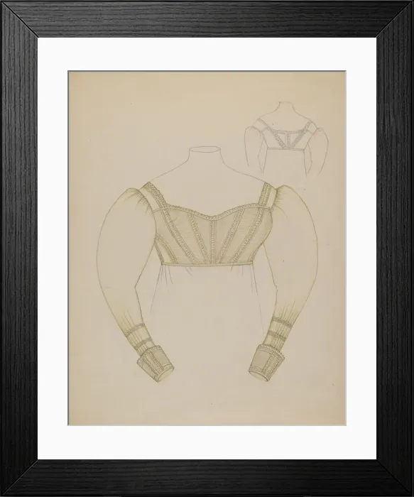 Framed Print : Waist, c. 1936. Creator: Sylvia DeZon Framed Print : Waist, c. 1936. Creator: Sylvia DeZon