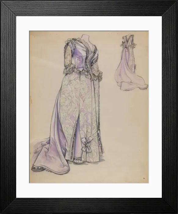 Framed Print : Dress, c. 1936. Creator: Sylvia DeZon Framed Print : Dress, c. 1936. Creator: Sylvia DeZon
