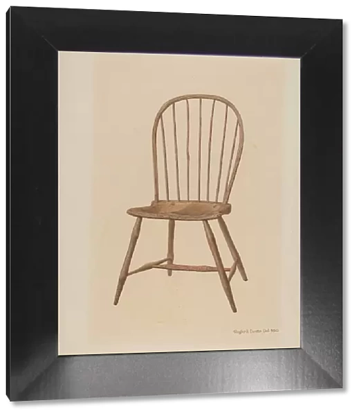 Windsor Comb-Back Chair, 1940. Creator: Roger Deats