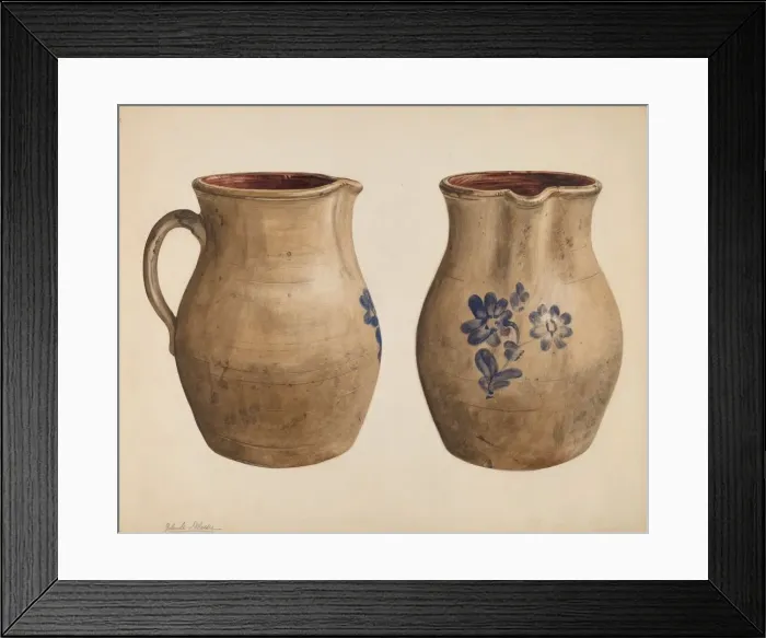 Framed Print : Pitcher, c. 1937. Creator: Yolande Delasser Framed Print : Pitcher, c. 1937. Creator: Yolande Delasser