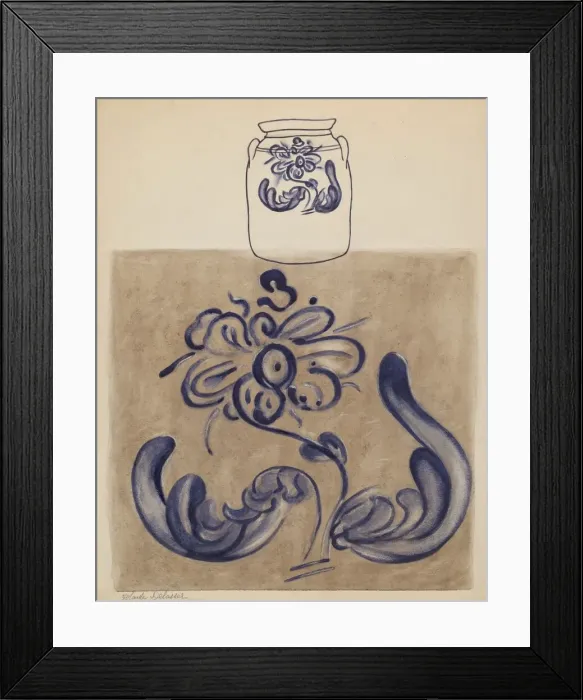 Framed Print : Jar, probably 1937 / 1938. Creator: Yolande Delasser Framed Print : Jar, probably 1937 / 1938. Creator: Yolande Delasser