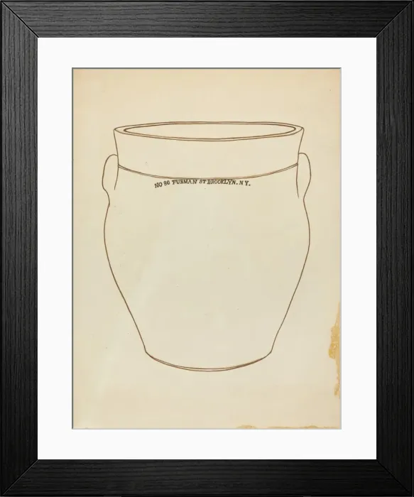 Framed Print : Crock, c. 1953. Creator: Yolande Delasser Framed Print : Crock, c. 1953. Creator: Yolande Delasser