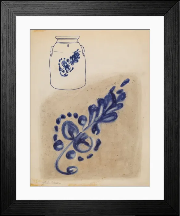 Framed Print : Jar, c. 1937. Creator: Yolande Delasser Framed Print : Jar, c. 1937. Creator: Yolande Delasser