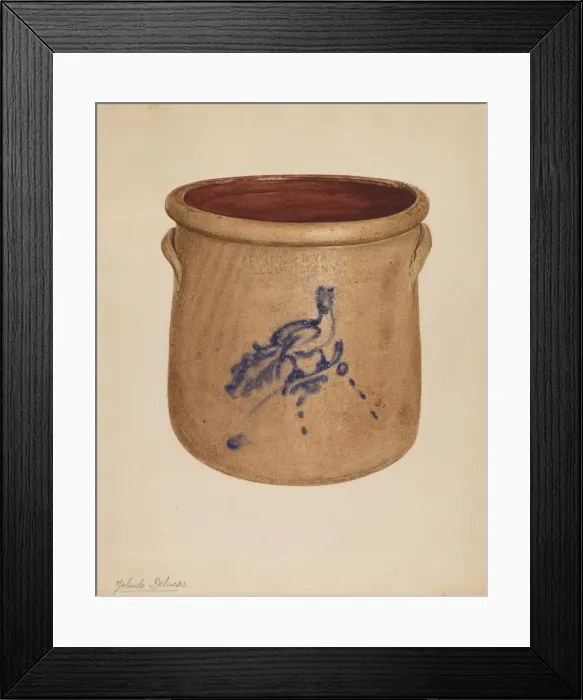 Framed Print : Crock, c. 1938. Creator: Yolande Delasser Framed Print : Crock, c. 1938. Creator: Yolande Delasser