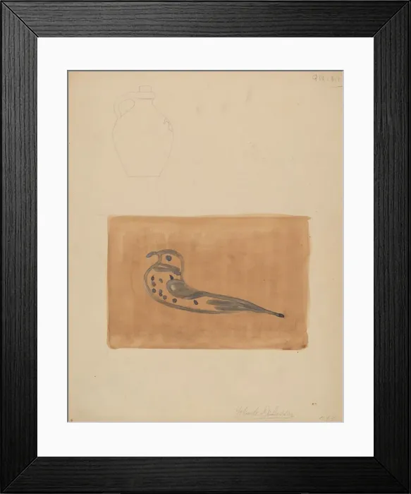 Framed Print : Jug, c. 1938. Creator: Yolande Delasser Framed Print : Jug, c. 1938. Creator: Yolande Delasser