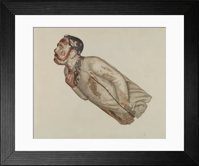 Framed Print : Figurehead, c. 1937. Creator: Alfred Denghausen Framed Print : Figurehead, c. 1937. Creator: Alfred Denghausen