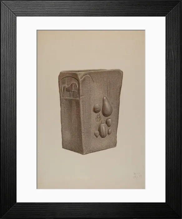 Framed Print : Drinking Fountain, c. 1940. Creator: Edward DiGennero Framed Print : Drinking Fountain, c. 1940. Creator: Edward DiGennero