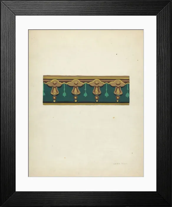 Framed Print : Wallpaper, c. 1939. Creator: Walter Doran Framed Print : Wallpaper, c. 1939. Creator: Walter Doran