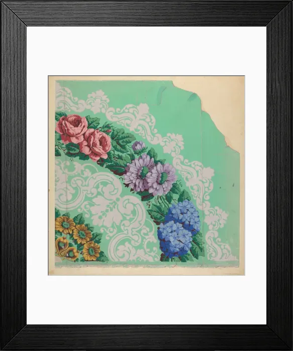 Framed Print : Wall Paper, c. 1939. Creator: Walter Doran Framed Print : Wall Paper, c. 1939. Creator: Walter Doran