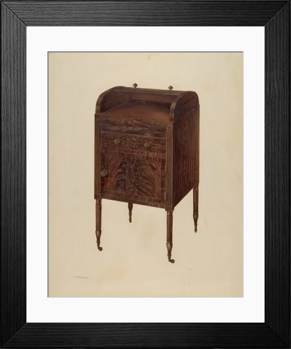 Framed Print : Washstand, c. 1939. Creator: Leo Drozdoff