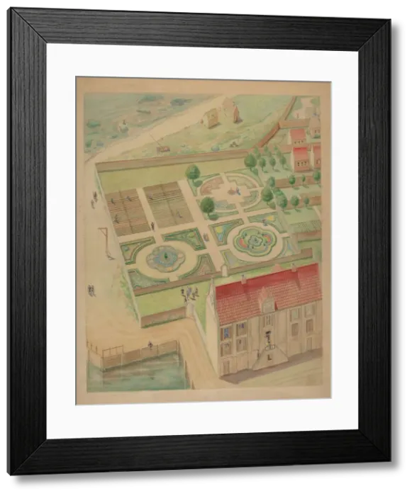 Framed Print : Whitehall Estate and Garden, c. 1936. Creator: Leo Drozdoff Framed Print : Whitehall Estate and Garden, c. 1936. Creator: Leo Drozdoff