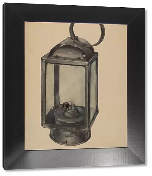 Lantern (Shaker), c. 1937. Creator: Adelaide Dyball