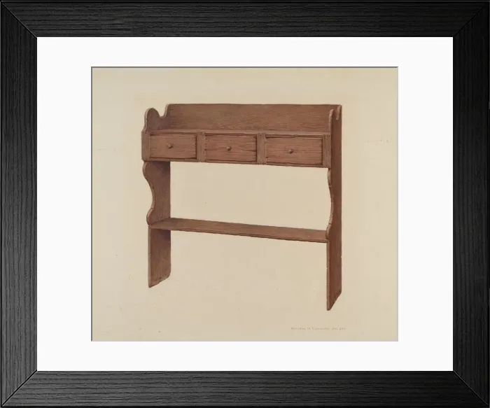 Framed Print : Sideboard, 1935 / 1942. Creator: Cecily Edwards Framed Print : Sideboard, 1935 / 1942. Creator: Cecily Edwards