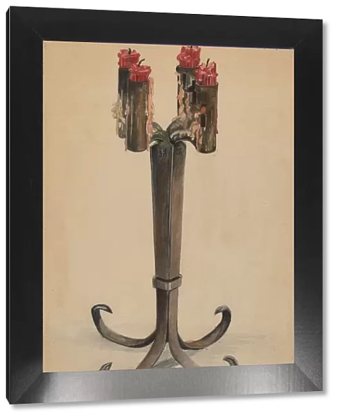 Candlestick, c. 1936. Creator: Cecily Edwards