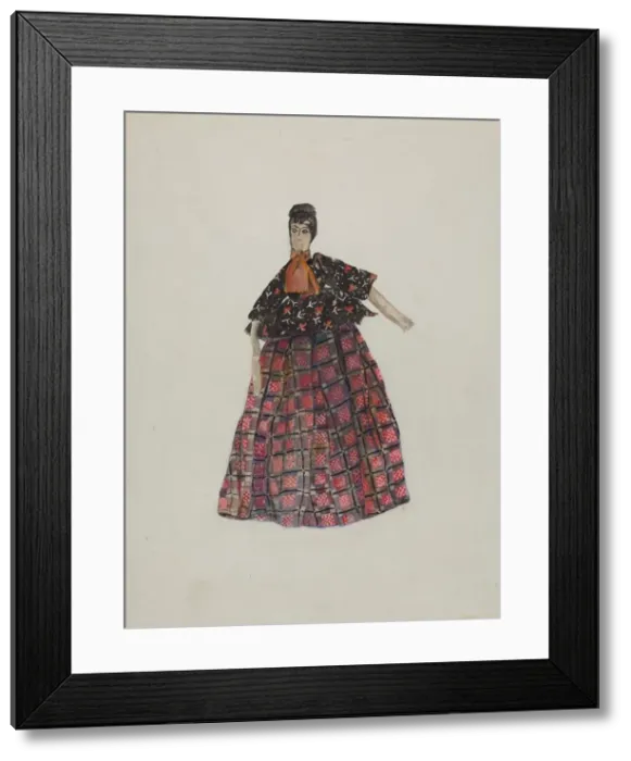 Framed Print : Rag Doll, c. 1936. Creator: Cecily Edwards Framed Print : Rag Doll, c. 1936. Creator: Cecily Edwards