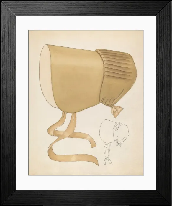 Framed Print : Quaker Bonnet, c. 1937. Creator: Hedwig Emanuel Framed Print : Quaker Bonnet, c. 1937. Creator: Hedwig Emanuel