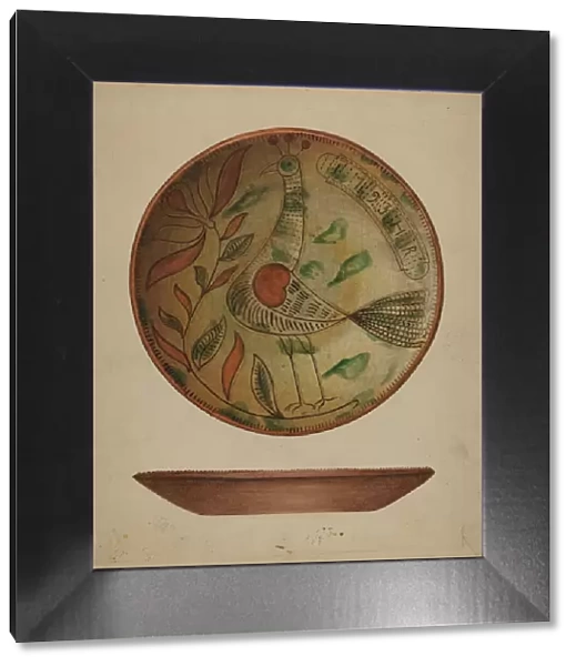 Pa. German Plate, 1935  /  1942. Creator: Hedwig Emanuel