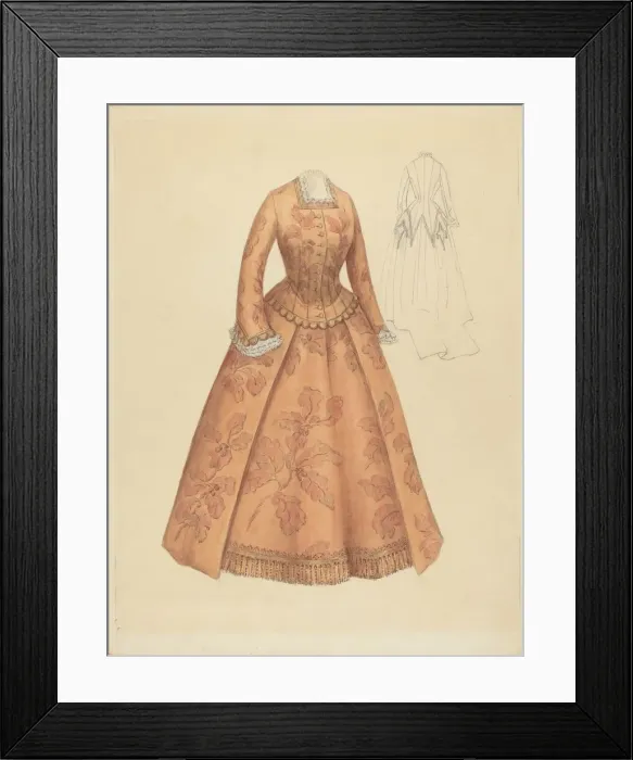 Framed Print : Dinner Dress, 1935 / 1942. Creator: Hedwig Emanuel Framed Print : Dinner Dress, 1935 / 1942. Creator: Hedwig Emanuel