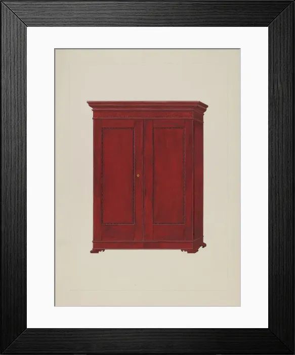 Framed Print : Wardrobe, c. 1937. Creator: George Fairbanks Framed Print : Wardrobe, c. 1937. Creator: George Fairbanks