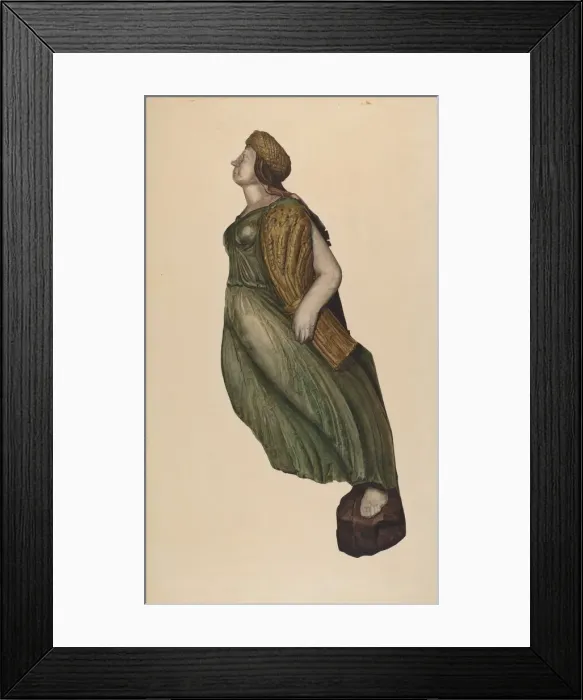 Framed Print : Figurehead: Ceres, 1935 / 1942. Creator: Elizabeth Fairchild Framed Print : Figurehead: Ceres, 1935 / 1942. Creator: Elizabeth Fairchild