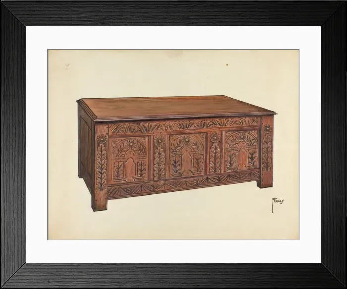 Framed Print : Chest, c. 1937. Creator: Paul Farkas Framed Print : Chest, c. 1937. Creator: Paul Farkas
