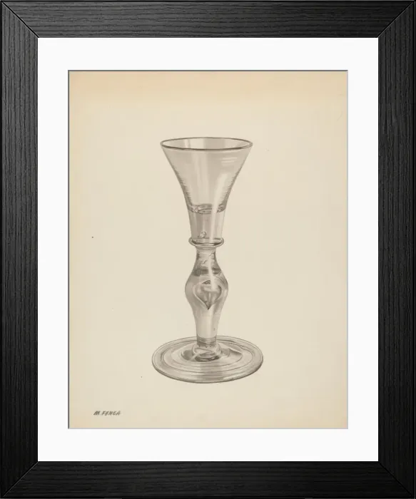 Framed Print : Wine Glass, c. 1939. Creator: Michael Fenga Framed Print : Wine Glass, c. 1939. Creator: Michael Fenga