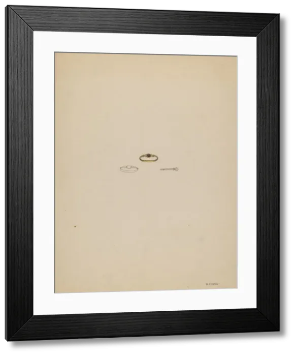 Framed Print : Ring, 1935 / 1942. Creator: Michael Fenga Framed Print : Ring, 1935 / 1942. Creator: Michael Fenga