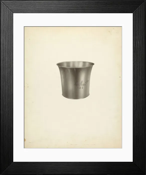 Framed Print : Silver Beaker, c. 1938. Creator: Michael Fenga Framed Print : Silver Beaker, c. 1938. Creator: Michael Fenga