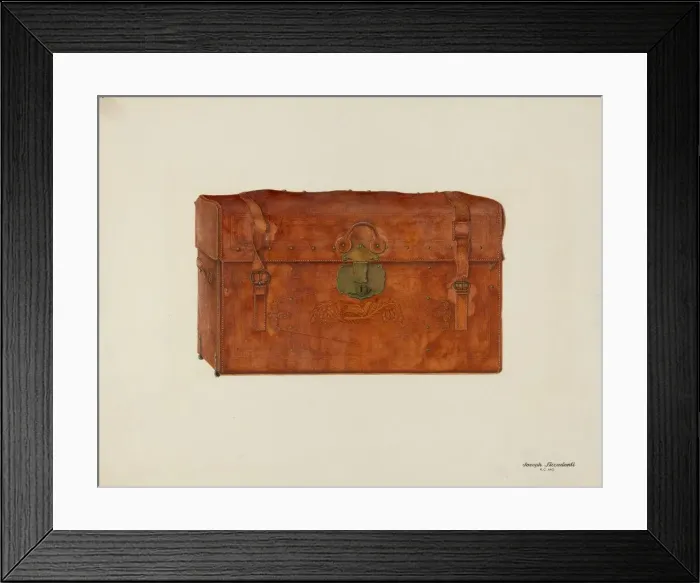 Framed Print : Trunk, c. 1940. Creator: Joseph Ficcadenti Framed Print : Trunk, c. 1940. Creator: Joseph Ficcadenti