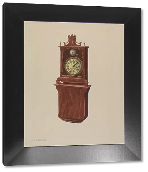 Wall Clock, c. 1937. Creator: Ulrich Fischer