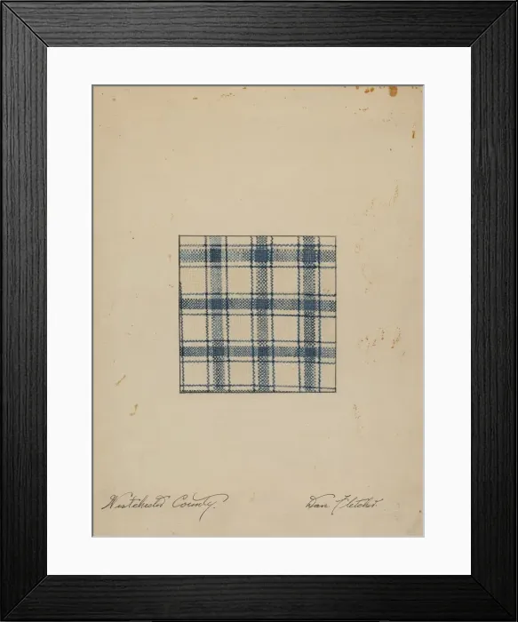 Framed Print : Piece of Handwoven Linen, c. 1937. Creator: Daniel Fletcher Framed Print : Piece of Handwoven Linen, c. 1937. Creator: Daniel Fletcher