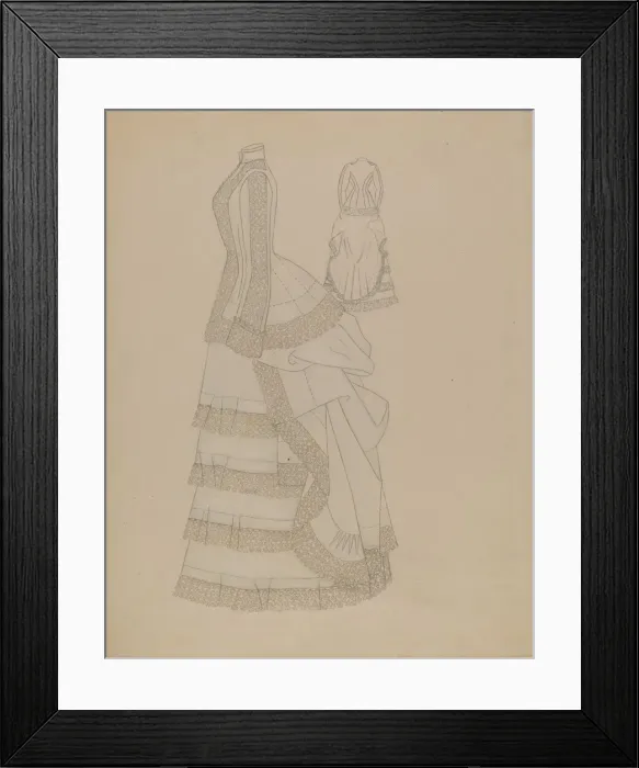 Framed Print : Dress, c. 1936. Creator: Catherine Fowler Framed Print : Dress, c. 1936. Creator: Catherine Fowler