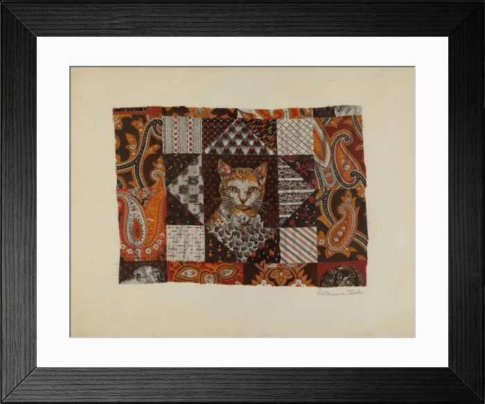 Framed Print : Printed Cotton, c. 1941. Creator: Catherine Fowler Framed Print : Printed Cotton, c. 1941. Creator: Catherine Fowler