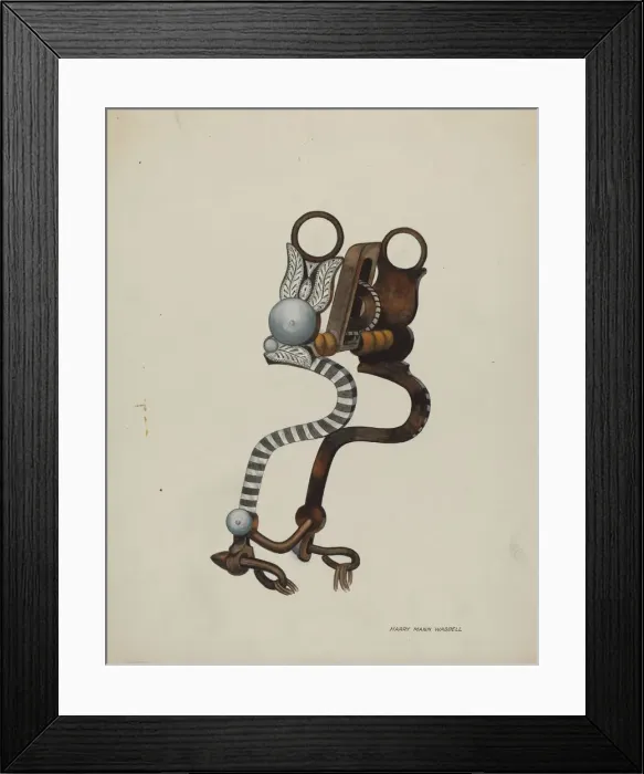 Framed Print : Bit, c. 1936. Creator: Eva Fox Framed Print : Bit, c. 1936. Creator: Eva Fox