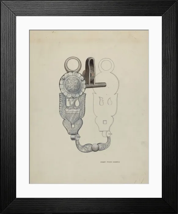 Framed Print : Eagle Bit, c. 1936. Creator: Eva Fox Framed Print : Eagle Bit, c. 1936. Creator: Eva Fox