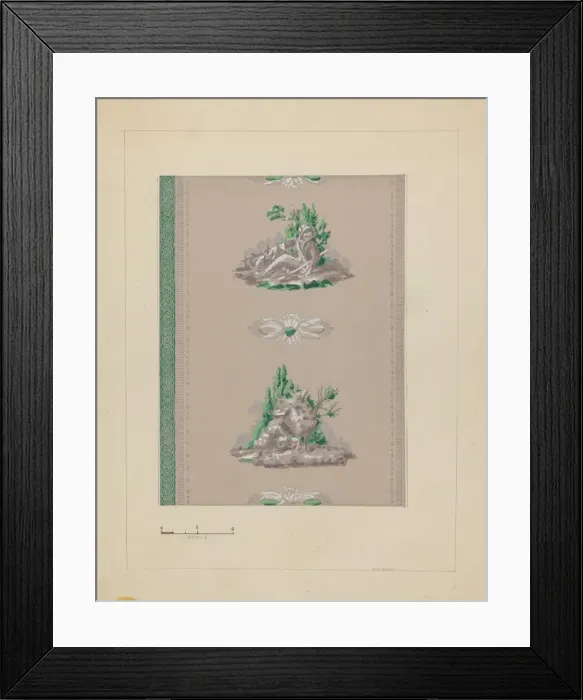 Framed Print : Wall Paper, c. 1937. Creator: John Garay Framed Print : Wall Paper, c. 1937. Creator: John Garay