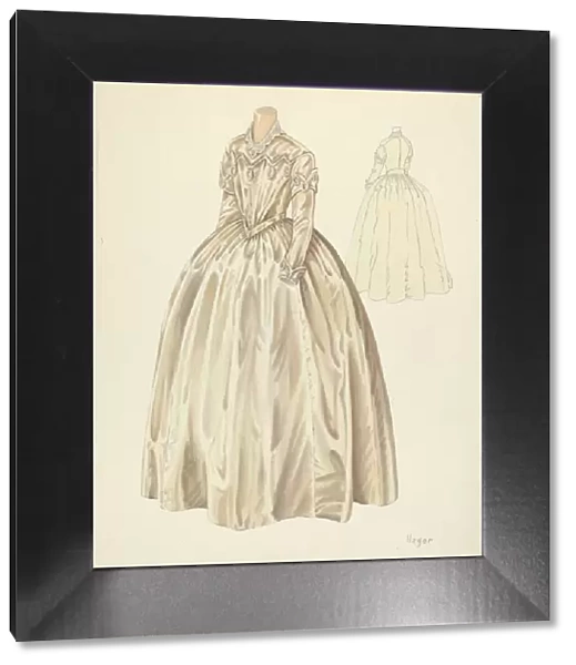 Wedding Dress, 1935  /  1942. Creator: Lee Hager