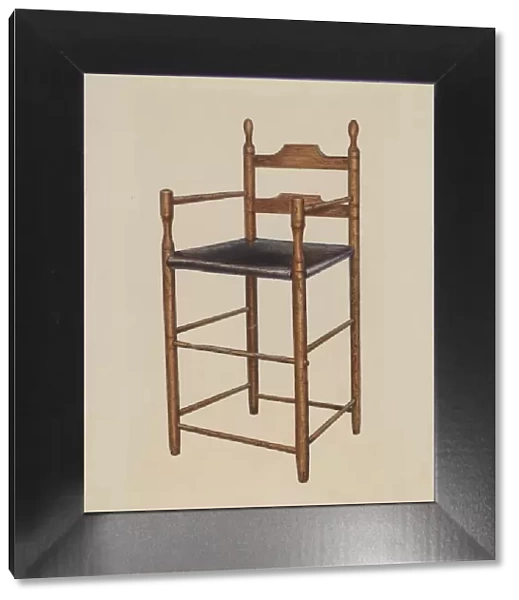Childs High Chair, c. 1942. Creator: Donald Harding