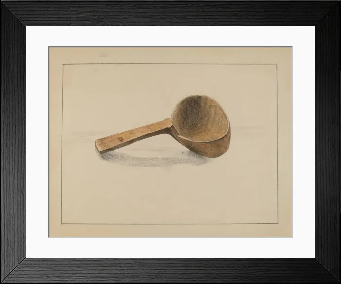 Framed Print : Ladle, c. 1936. Creator: Yolande Delasser Framed Print : Ladle, c. 1936. Creator: Yolande Delasser
