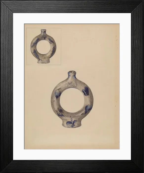 Framed Print : Ring Bottle, c. 1936. Creator: Yolande Delasser Framed Print : Ring Bottle, c. 1936. Creator: Yolande Delasser