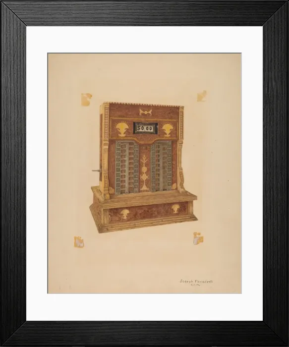 Framed Print : Hume Cash Register, c. 1939. Creator: Joseph Ficcadenti Framed Print : Hume Cash Register, c. 1939. Creator: Joseph Ficcadenti