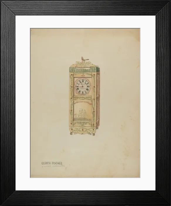 Framed Print : Watch Clock, 1935 / 1942. Creator: Ulrich Fischer Framed Print : Watch Clock, 1935 / 1942. Creator: Ulrich Fischer
