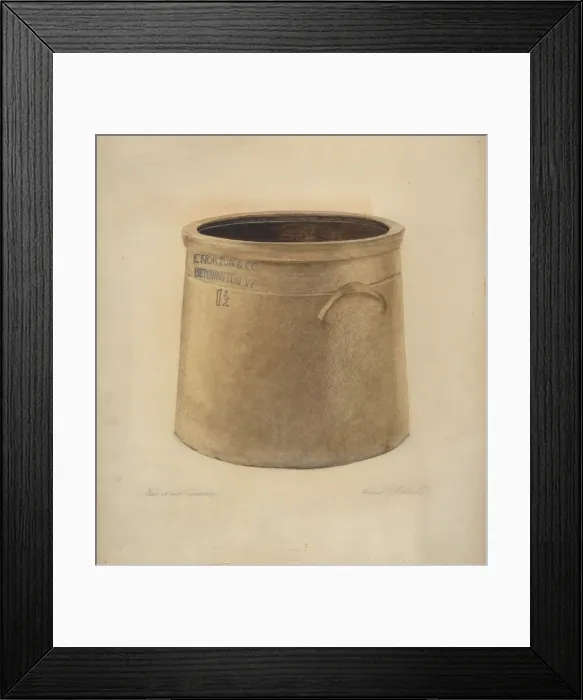 Framed Print : Crock, c. 1938. Creator: Daniel Fletcher Framed Print : Crock, c. 1938. Creator: Daniel Fletcher
