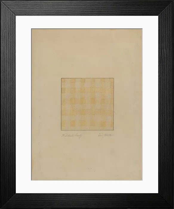 Framed Print : Piece of Linen, c. 1936. Creator: Daniel Fletcher Framed Print : Piece of Linen, c. 1936. Creator: Daniel Fletcher