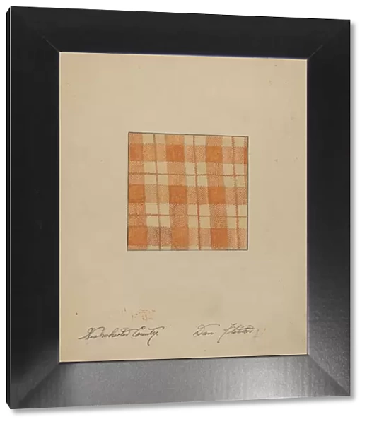 Hand Woven Linen, c. 1937. Creator: Daniel Fletcher