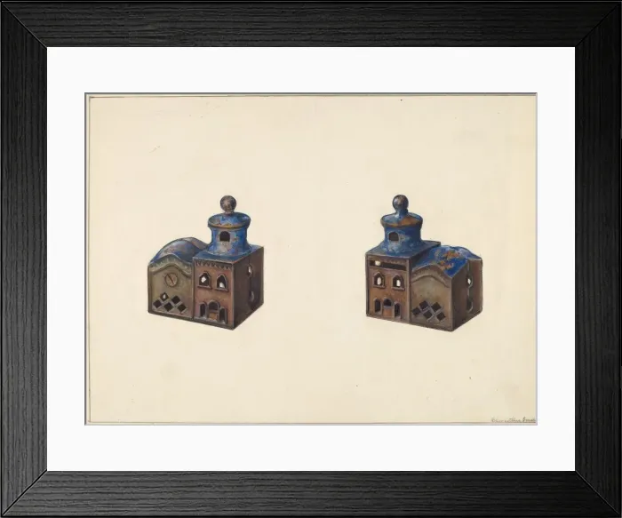 Framed Print : Russian Church Coin Bank, c. 1938. Creator: Clementine Fossek Framed Print : Russian Church Coin Bank, c. 1938. Creator: Clementine Fossek
